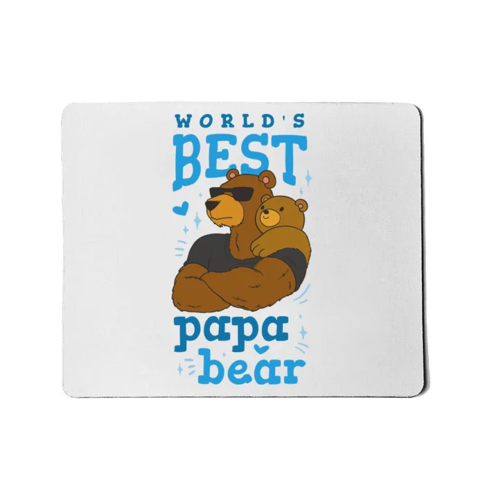 World's Best Papa Bear Mousepad