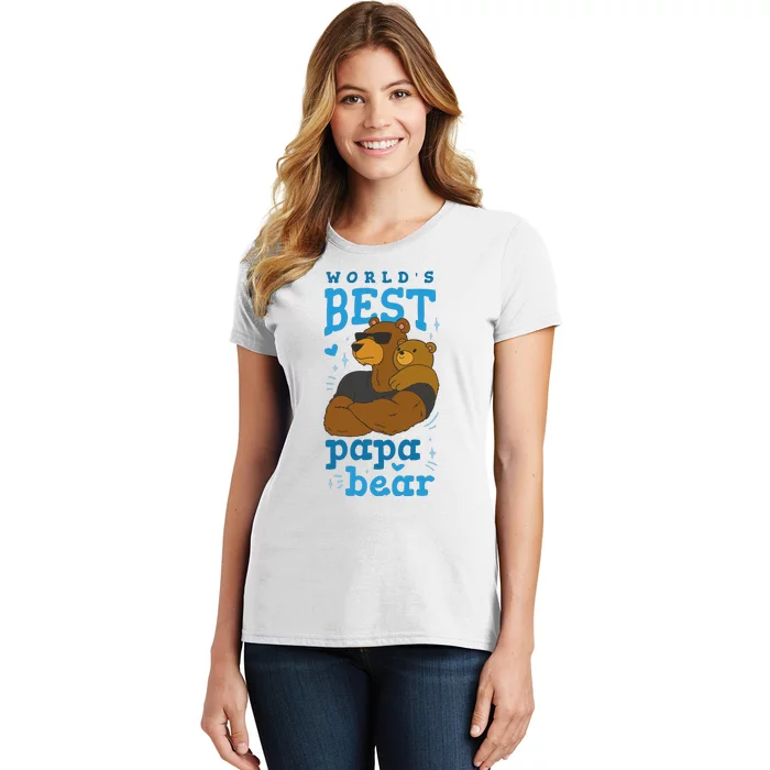 World's Best Papa Bear Women's T-Shirt