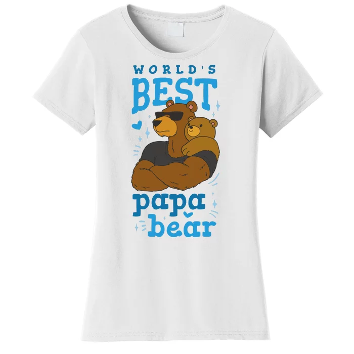 World's Best Papa Bear Women's T-Shirt