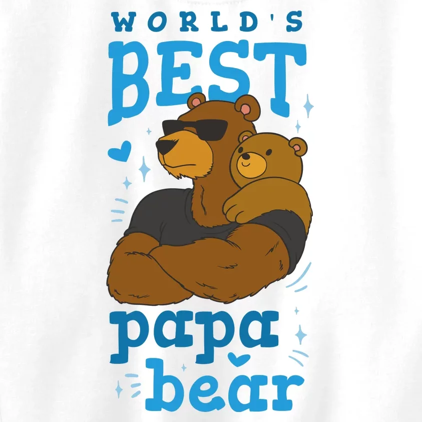 World's Best Papa Bear Kids Sweatshirt