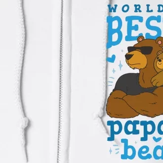 World's Best Papa Bear Full Zip Hoodie