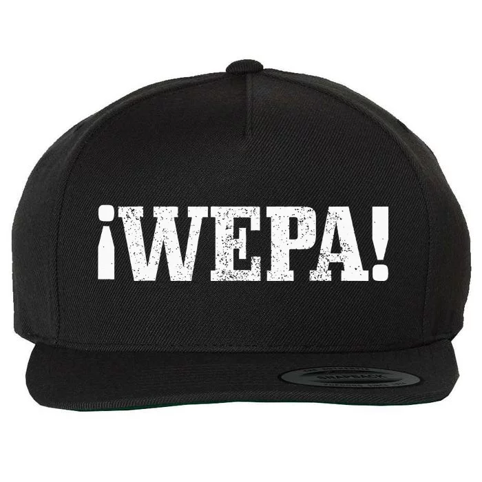 Wepa Boricua Puerto Rico Rican Latin Spanish Slang Wool Snapback Cap