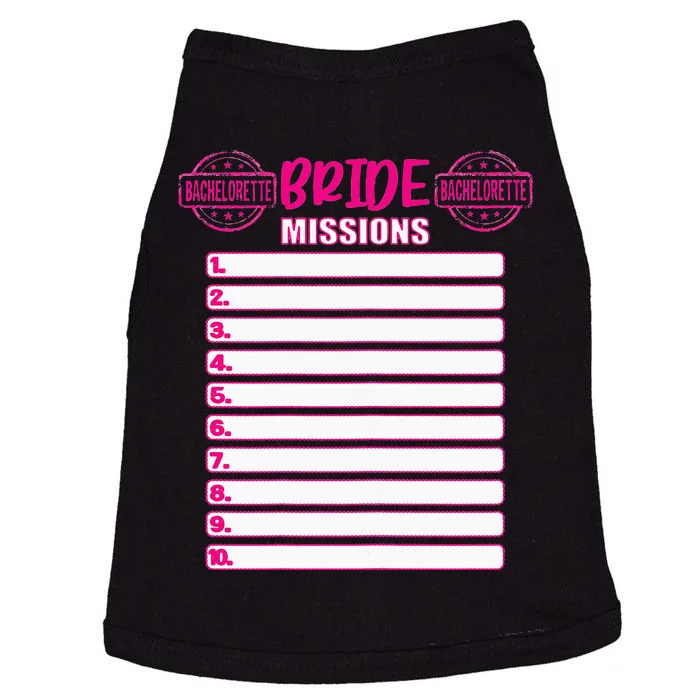 Womens Bachelorette Party With Checklist Tasks For The Bride DIY Doggie Tank