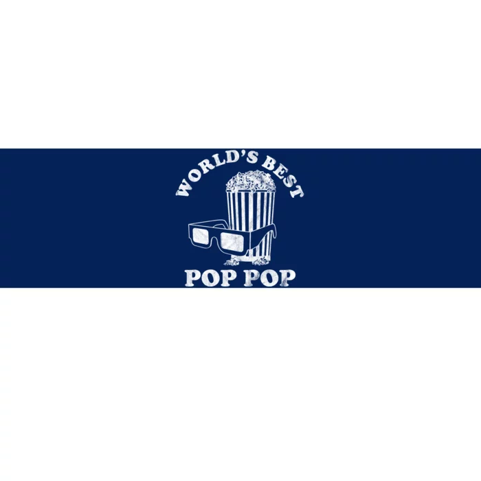 Worlds Best Pop Pop Movie Lover Fathers Day Bumper Sticker