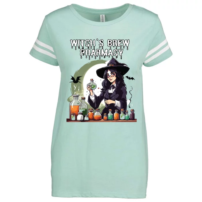 Witchs Brew Pharmacy Wizard Pharmacist Halloween Costume Enza Ladies Jersey Football T-Shirt