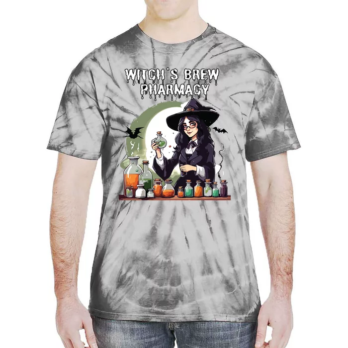 Witchs Brew Pharmacy Wizard Pharmacist Halloween Costume Tie-Dye T-Shirt