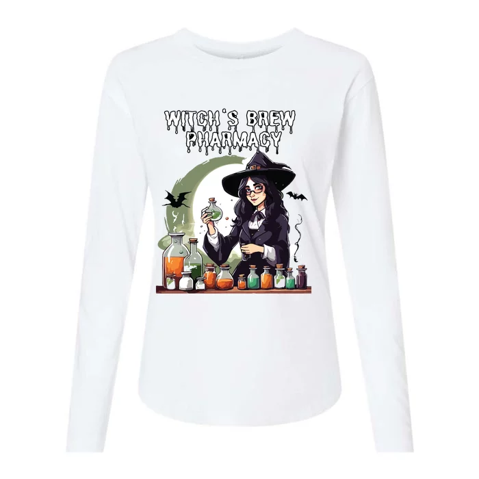 Witchs Brew Pharmacy Wizard Pharmacist Halloween Costume Womens Cotton Relaxed Long Sleeve T-Shirt