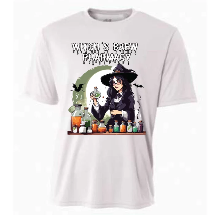 Witchs Brew Pharmacy Wizard Pharmacist Halloween Costume Cooling Performance Crew T-Shirt