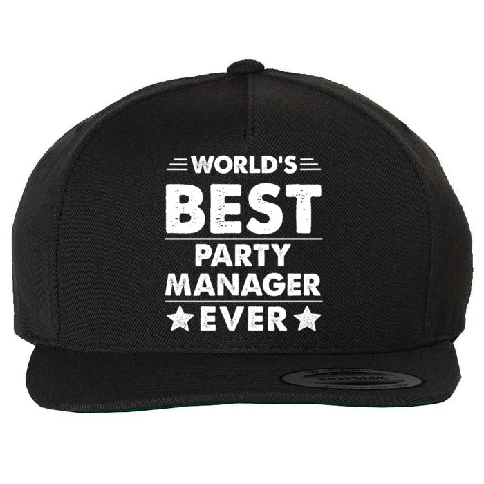 World's Best Party Ager Ever Gift Wool Snapback Cap