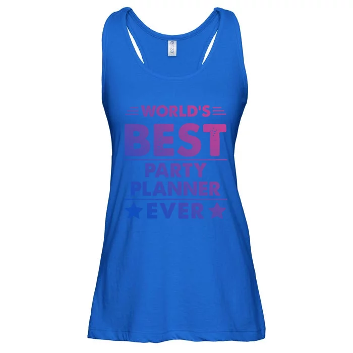 World's Best Party Planner Ever Funny Gift Ladies Essential Flowy Tank