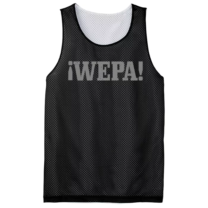 Wepa Boricua Puerto Rico Rican Latin Spanish Slang Funny Mesh Reversible Basketball Jersey Tank