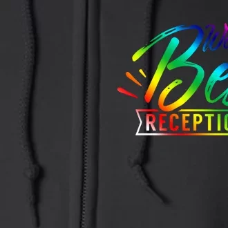 World's Best Receptionist Secretary Reception Receptionists Funny Gift Full Zip Hoodie