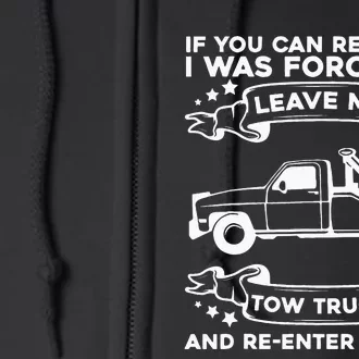 Wrecker Breakdown Recovery Towing Tow Truck Driver Full Zip Hoodie