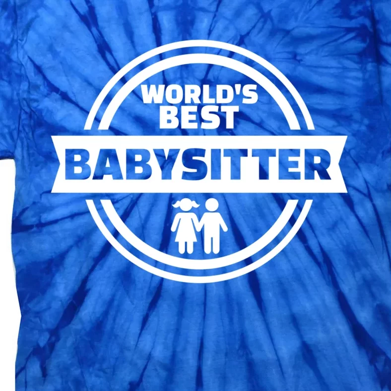 World's Best Sitter Cute Gift Tie-Dye T-Shirt