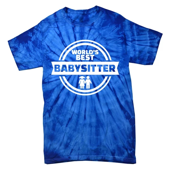 World's Best Sitter Cute Gift Tie-Dye T-Shirt