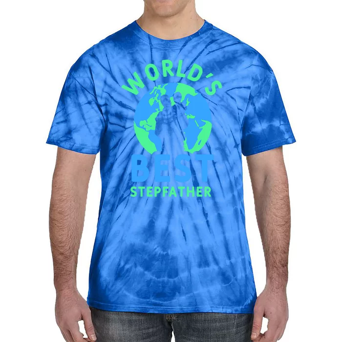 Worlds Best Stepfather Fathers Day Step Dad Stepdad Father Cool Gift Tie-Dye T-Shirt