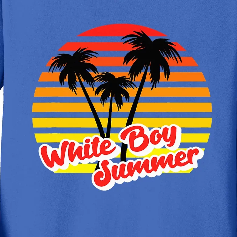 White Boy Summer Kids Long Sleeve Shirt