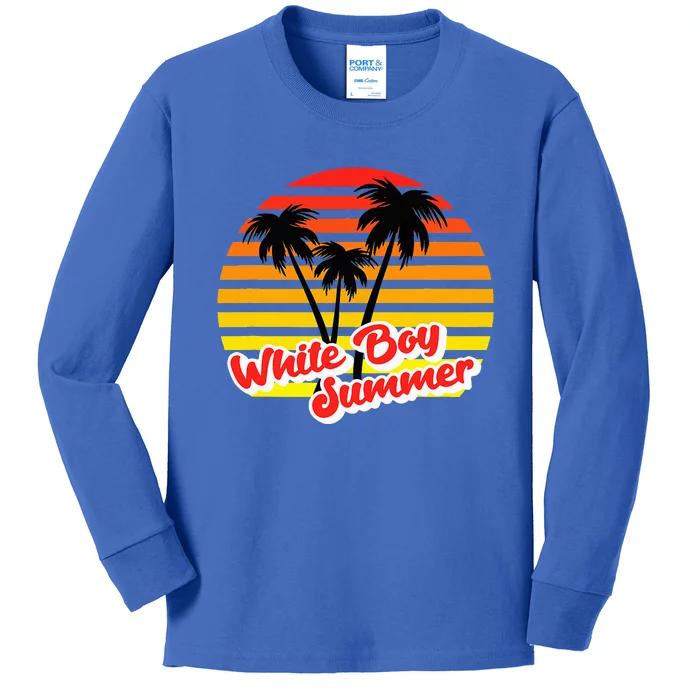 White Boy Summer Kids Long Sleeve Shirt