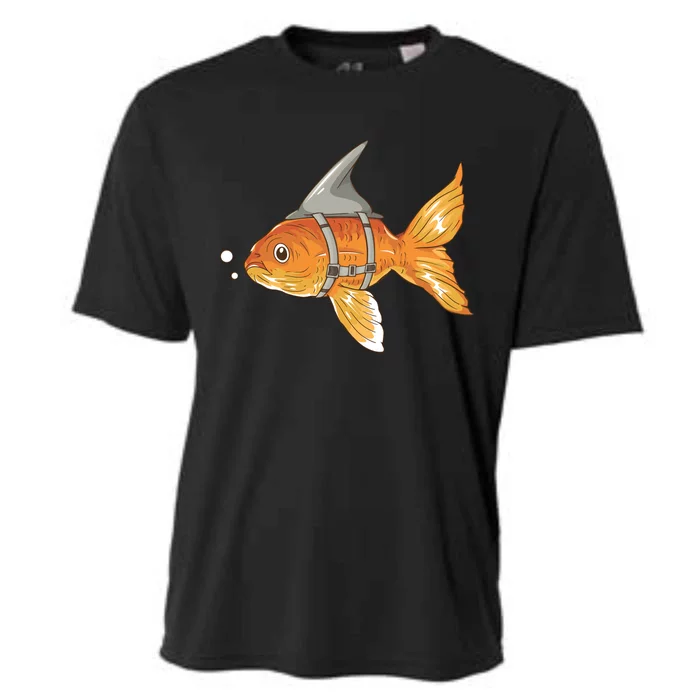 Wanna Be Shark Funny Fish Cooling Performance Crew T-Shirt