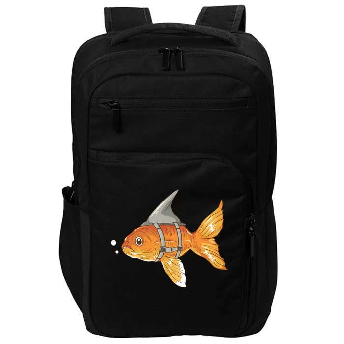 Wanna Be Shark Funny Fish Impact Tech Backpack