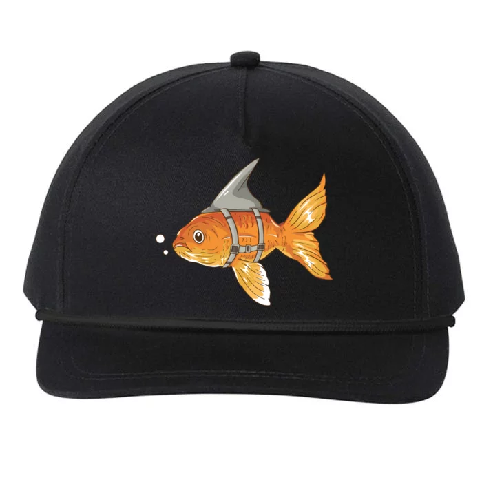 Wanna Be Shark Funny Fish Snapback Five-Panel Rope Hat