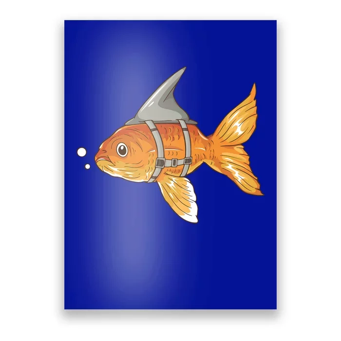 Wanna Be Shark Funny Fish Poster