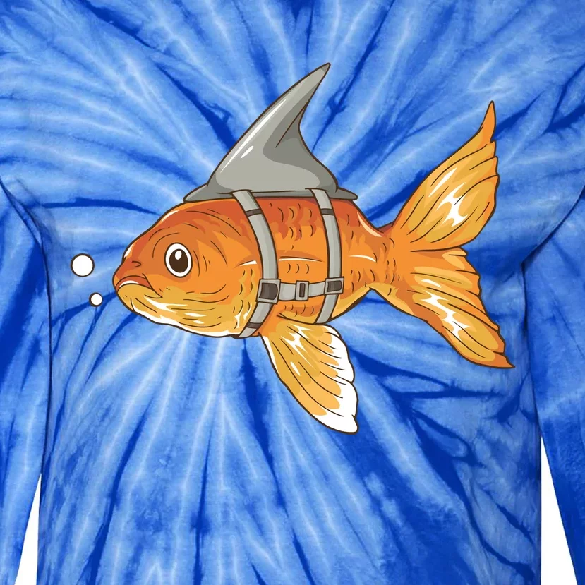 Wanna Be Shark Funny Fish Tie-Dye Long Sleeve Shirt