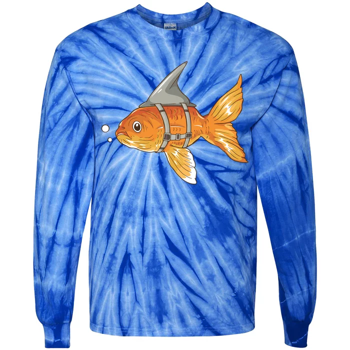 Wanna Be Shark Funny Fish Tie-Dye Long Sleeve Shirt