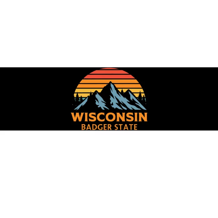 Wisconsin Badger State Bumper Sticker