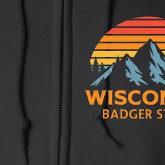 Wisconsin Badger State Full Zip Hoodie