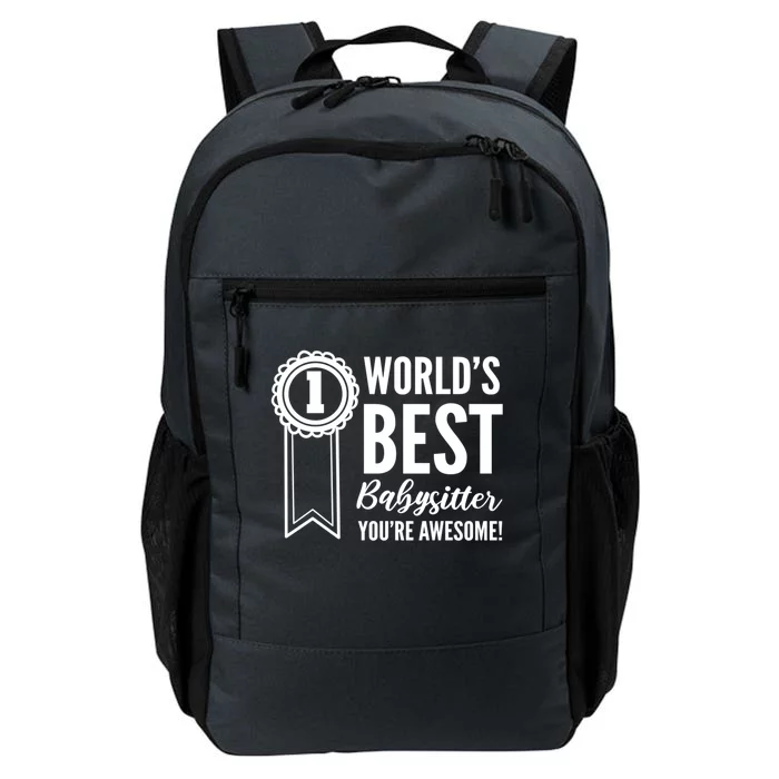 World's Best Sitter! Caregiver Great Gift Daily Commute Backpack