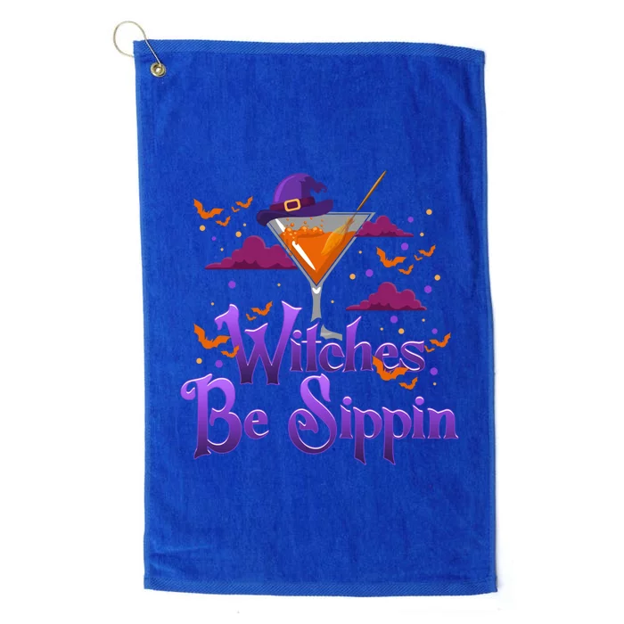 Witches Be Sippin Funny Xmas Gift Platinum Collection Golf Towel