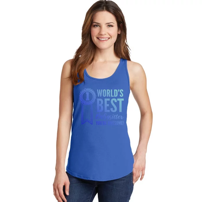 World's Best Sitter! Caregiver Gift Ladies Essential Tank