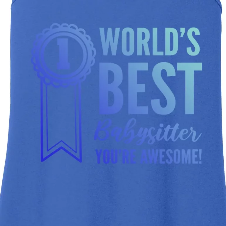 World's Best Sitter! Caregiver Gift Ladies Essential Tank