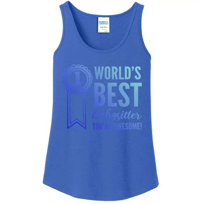 World's Best Sitter! Caregiver Gift Ladies Essential Tank