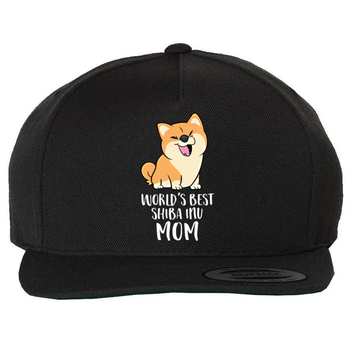 World's Best Shiba Inu Mom Dog Shiba Mama Cute Shiba Inu Great Gift Wool Snapback Cap