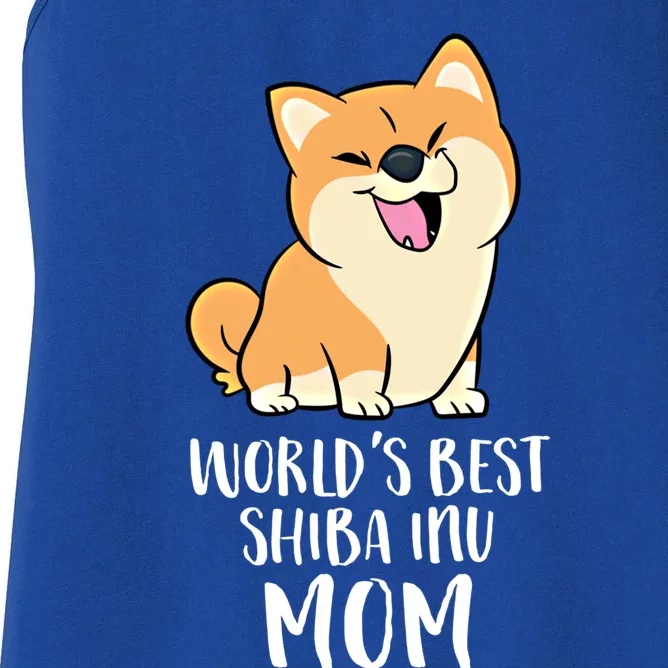 World's Best Shiba Inu Mom Dog Shiba Mama Cute Shiba Inu Great Gift Women's Racerback Tank