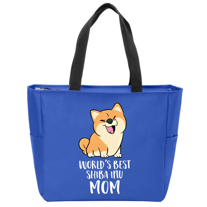 World's Best Shiba Inu Mom Dog Shiba Mama Cute Shiba Inu Great Gift Zip Tote Bag