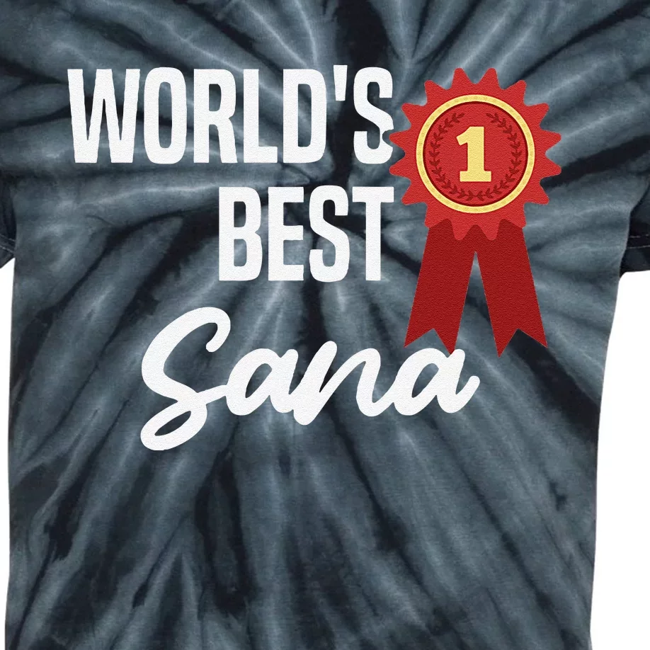 Worlds Best Sana Kids Tie-Dye T-Shirt