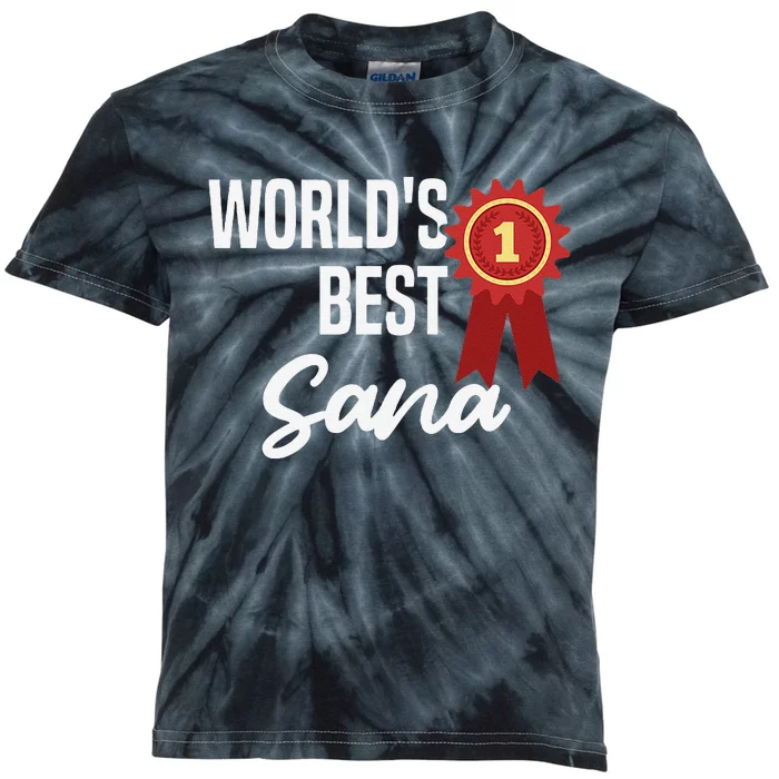 Worlds Best Sana Kids Tie-Dye T-Shirt