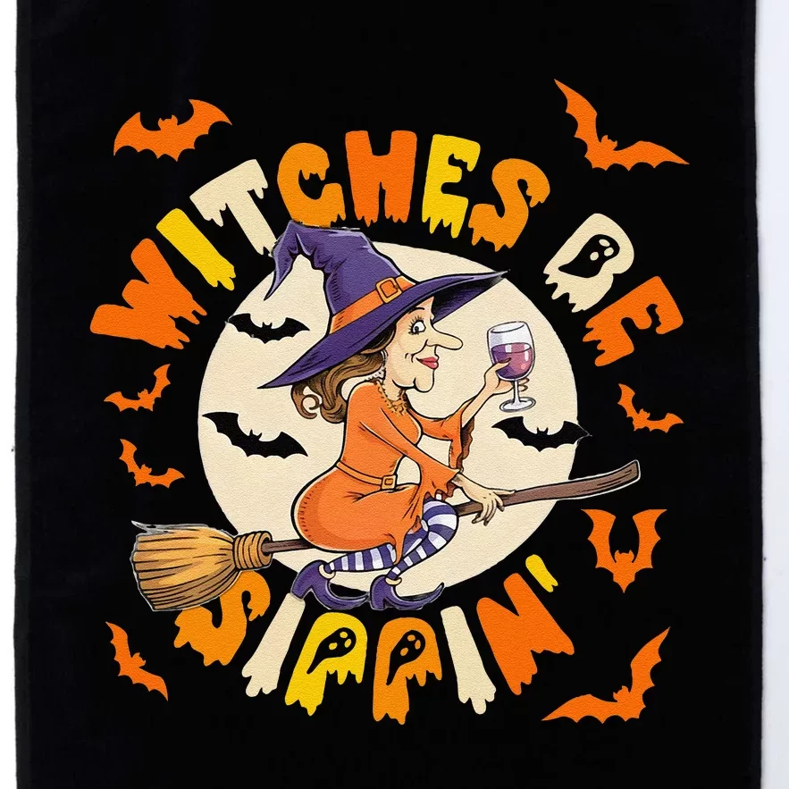 Witches Be Sippin Halloween Holiday Funny Spooky Ghost Platinum Collection Golf Towel