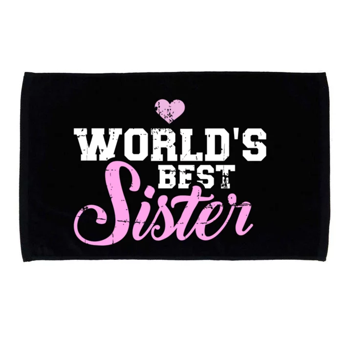 World's Best Sister Funny Gift Microfiber Hand Towel