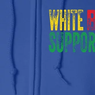 White But Supportive Ally Black History Month Junenth Gift Full Zip Hoodie