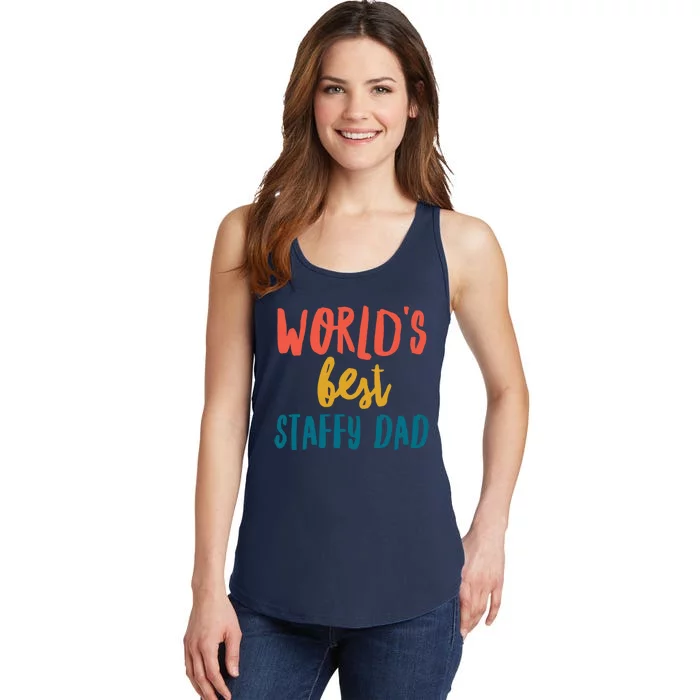 World&X27;S Best Staffy Dad Ladies Essential Tank