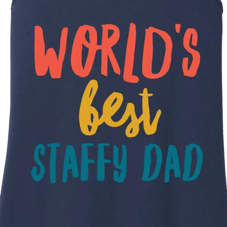 World&X27;S Best Staffy Dad Ladies Essential Tank