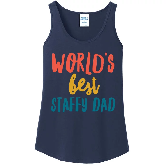 World&X27;S Best Staffy Dad Ladies Essential Tank