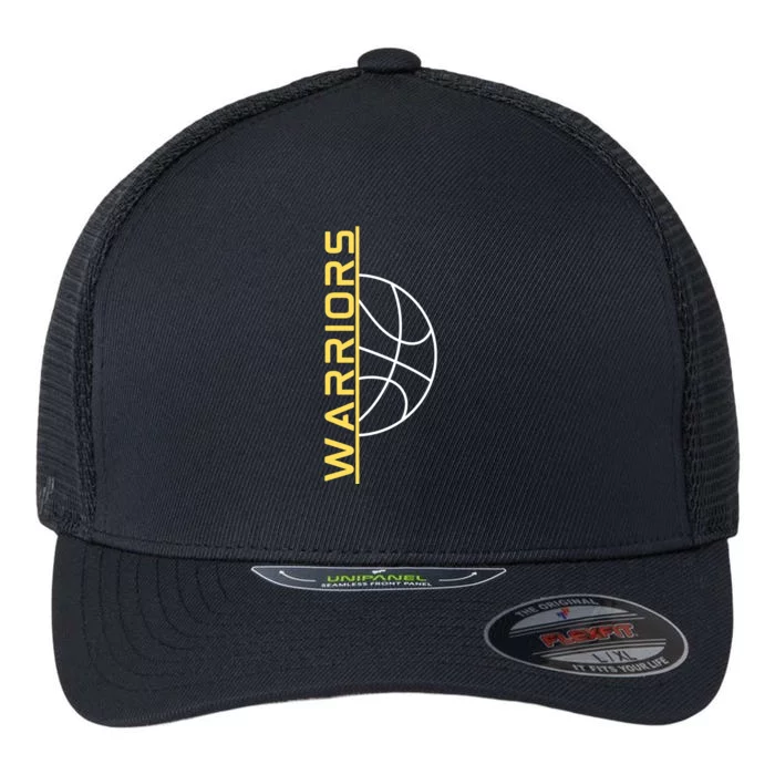 Warriors Basketball Shirt For Fan Flexfit Unipanel Trucker Cap