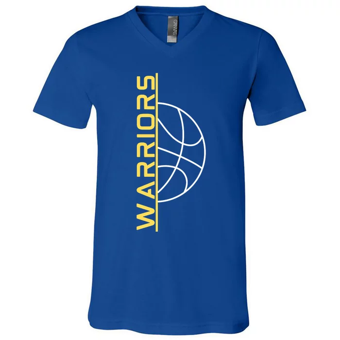 Warriors Basketball Shirt For Fan V-Neck T-Shirt