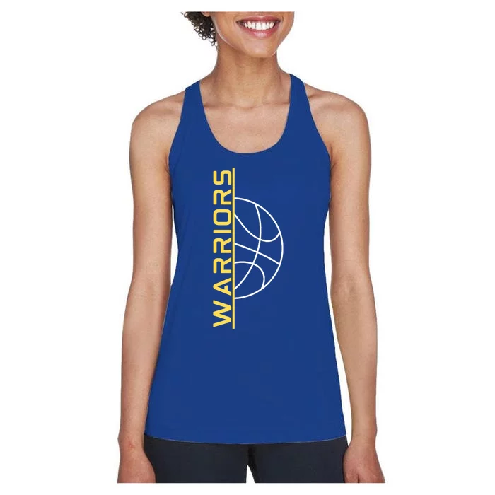 Warriors Basketball Shirt For Fan Women's Racerback Tank