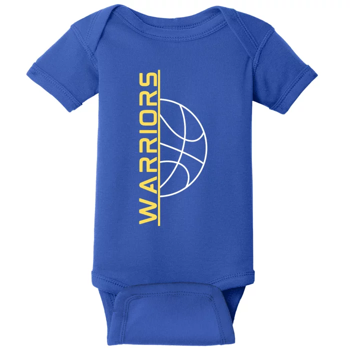 Warriors Basketball Shirt For Fan Baby Bodysuit